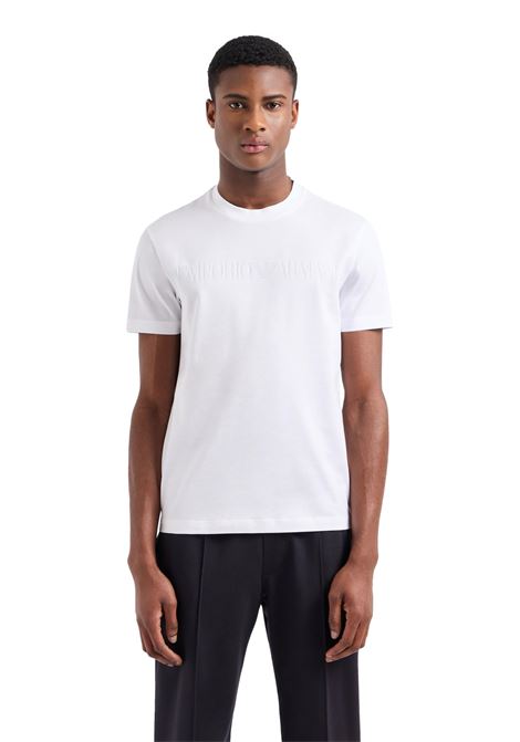 T-SHIRT IN JERSEY CON LOGO JACQUARD EMPORIO ARMANI | T-shirt | 8N1TD2 1JGYZ0146